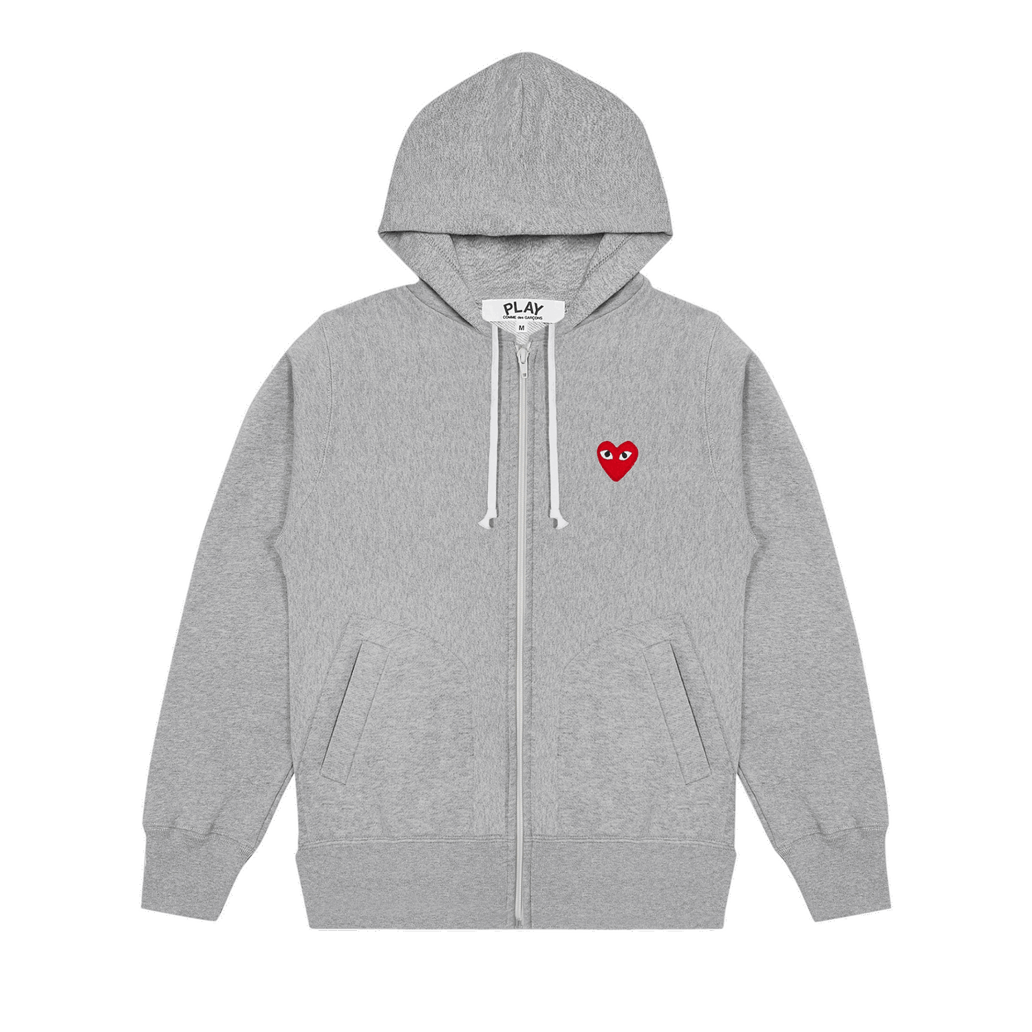 Sweatshirt Comme des Garçons Play Multi Heart Zip Up Hoodie Grå | AZ T250 051 1, 0