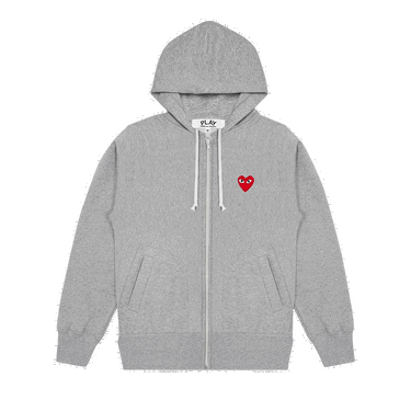 Sweatshirt Comme des Garçons Play Multi Heart Zip Up Hoodie Grå | AZ T250 051 1, 0