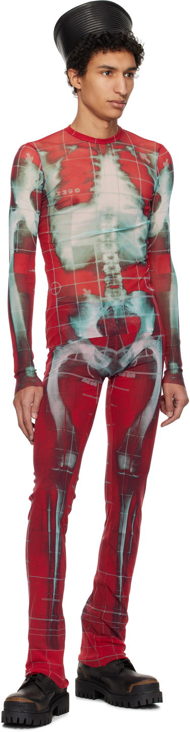 T-shirt Jean Paul Gaultier Jean Paul Gaultier 'The Squeletor' Mesh Top Rød | 25/33-F-TO241-T580-3058, 3