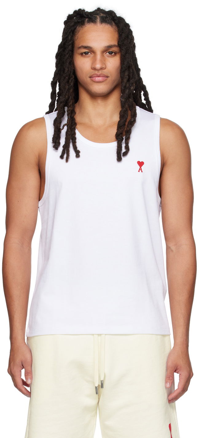Tanktop AMI Tank Top Hvid | UTK001.701, 0