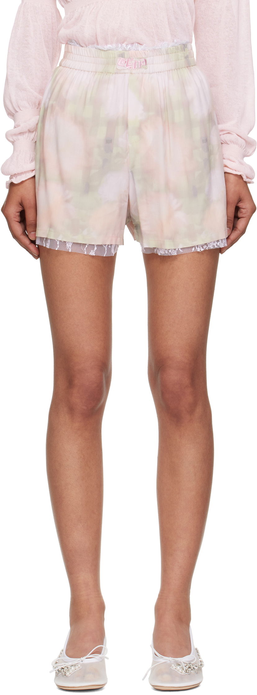 Shorts Collina Strada Collina Strada Tie-Dye Mini Boxer Shorts Lyserød | XX6008