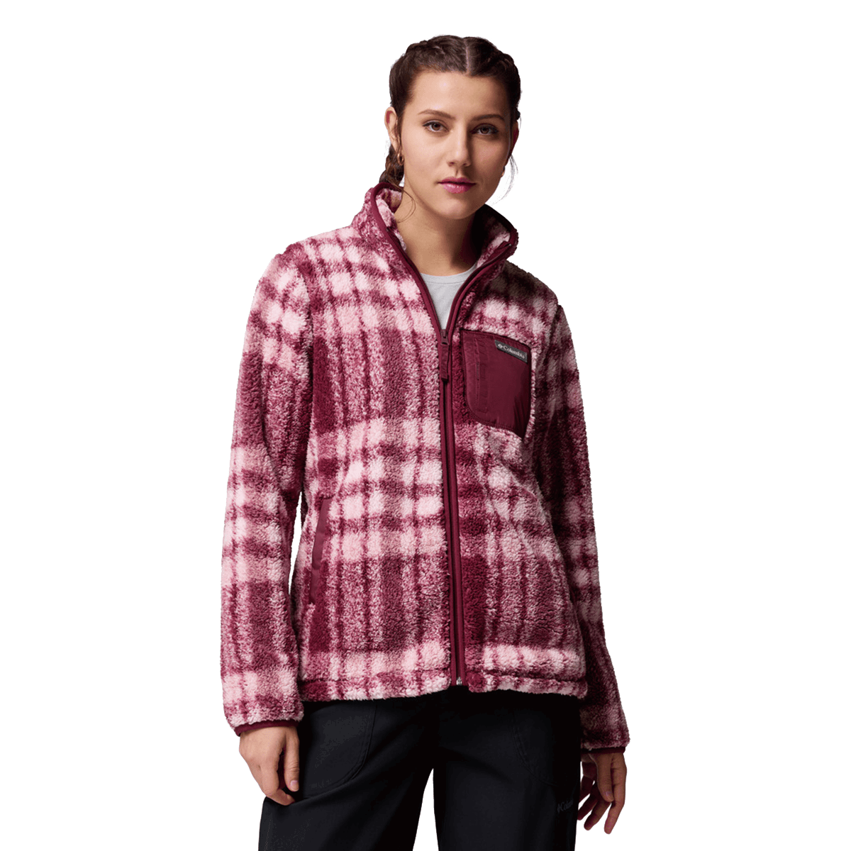 Jakke Columbia West Bend Plaid Fleece Full Zip Jacket Flerfarvet | 2085854624, 0