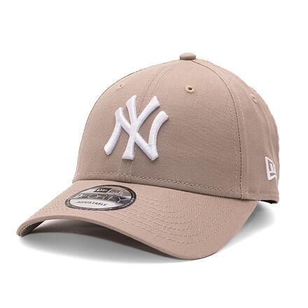 Kasket New Era 9FORTY MLB Nos League Essential New York Yankees - Ash Brown / White One Size Beige | 60471457