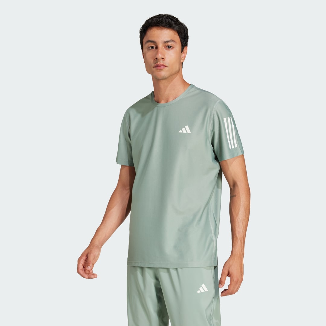 T-shirt adidas Performance Own the Run T-Shirt Grøn | JC9793, 0