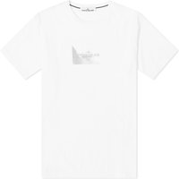 T-shirt Stone Island Reflective Badge Print T-Shirt Hvid | 80152RC88-V0001, 1