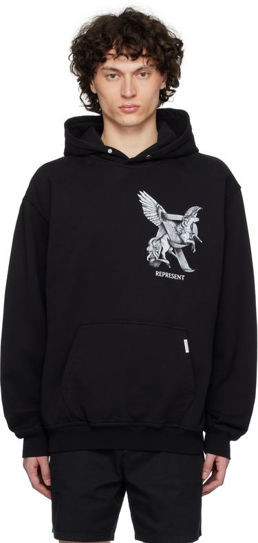 Sweatshirt Represent Clo Represent 'Elegance In Motion' Graphic Print Hoodie Sort | MLM41065, 0