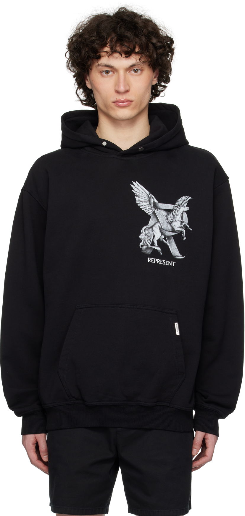 Sweatshirt Represent Clo Represent 'Elegance In Motion' Graphic Print Hoodie Sort | MLM41065