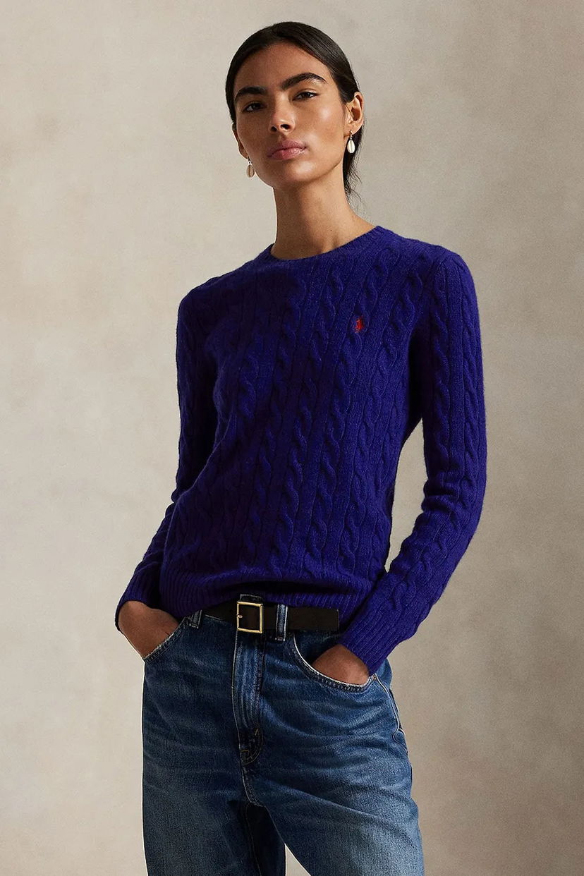 Sweater Polo by Ralph Lauren Cable-Knit Sweater Lilla | 211971865012