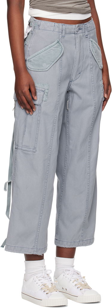 Cargo bukser R13 R13 Cropped Cargo Pants Grå | R13WD320-D279A, 1