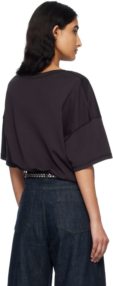 T-shirt LEMAIRE Lemaire Rib Knit T-Shirt Sort | TO1146 LJ1016, 2