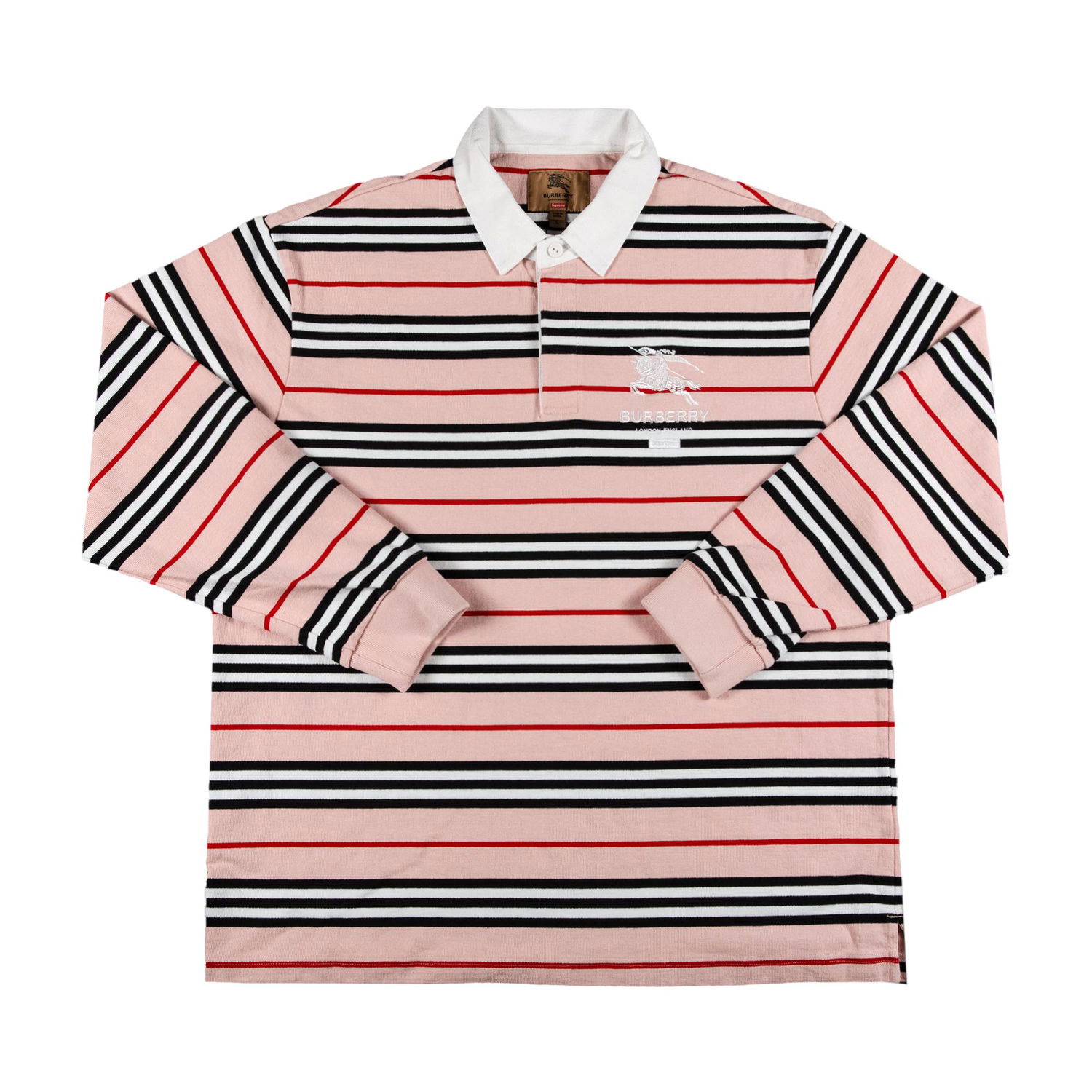 Polo skjorte Supreme Burberry x Rugby Lyserød | SS22KN12 PINK, 1