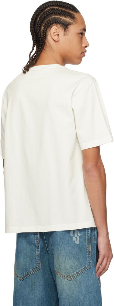 T-shirt Palm Angels Palm Angels Burning Oasi Graphic T-Shirt Hvid | PMAA089S25JER0020384, 2