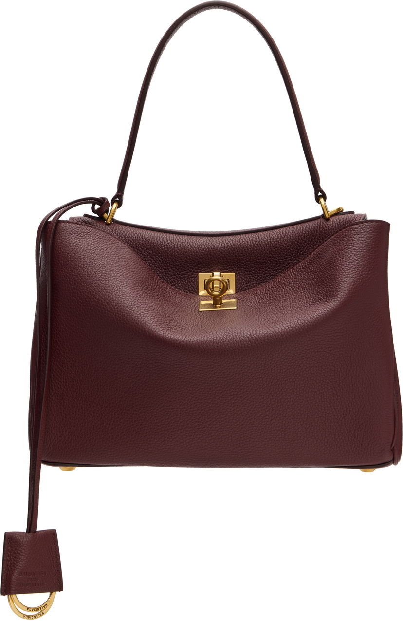 Håndtaske Balenciaga Balenciaga Rodeo Small Bag Bourgogne | 789779 2ABV5