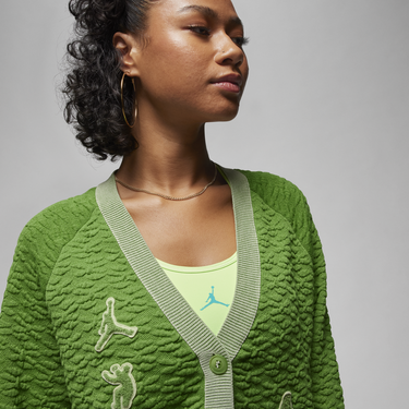 Sweater Jordan UNION x Bephies Beauty Supply Women's Cardigan Grøn | FD4250-377, 3