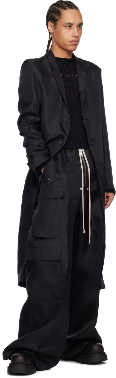 Cargo bukser Rick Owens Rick Owens Hollywood Cargobelas Cargo Pants Sort | RR01E5339 SG, 3
