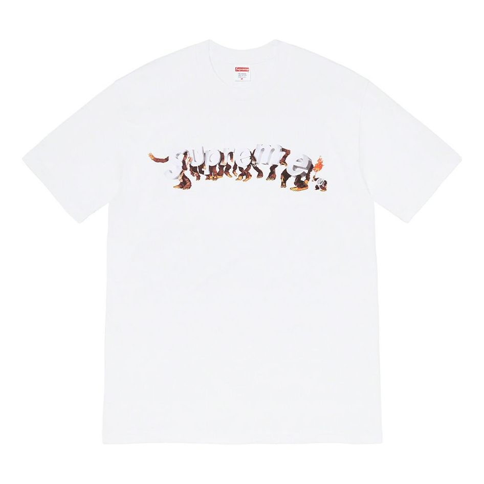 T-shirt Supreme Apes Logo Graphic T-Shirt Hvid | SUP-SS21-633, 0