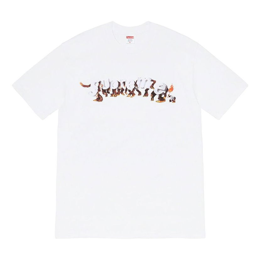 T-shirt Supreme Apes Logo Graphic T-Shirt Hvid | SUP-SS21-633