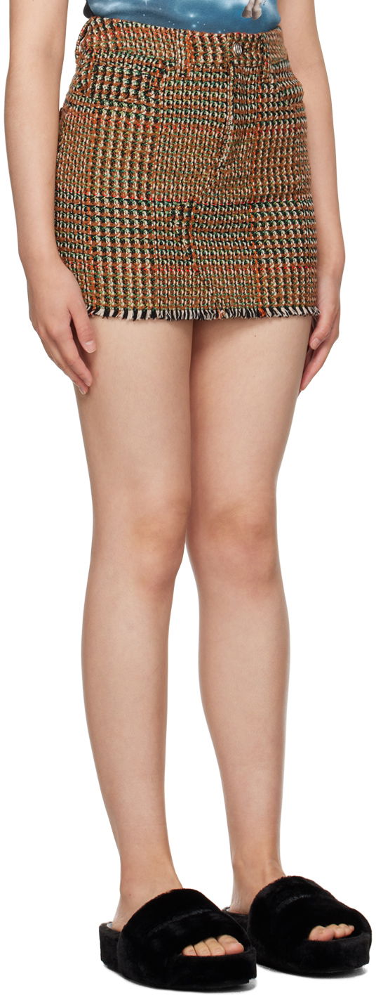 Nederdel Stella McCartney Stella McCartney Check Miniskirt Brun | 6300593CJ301, 1