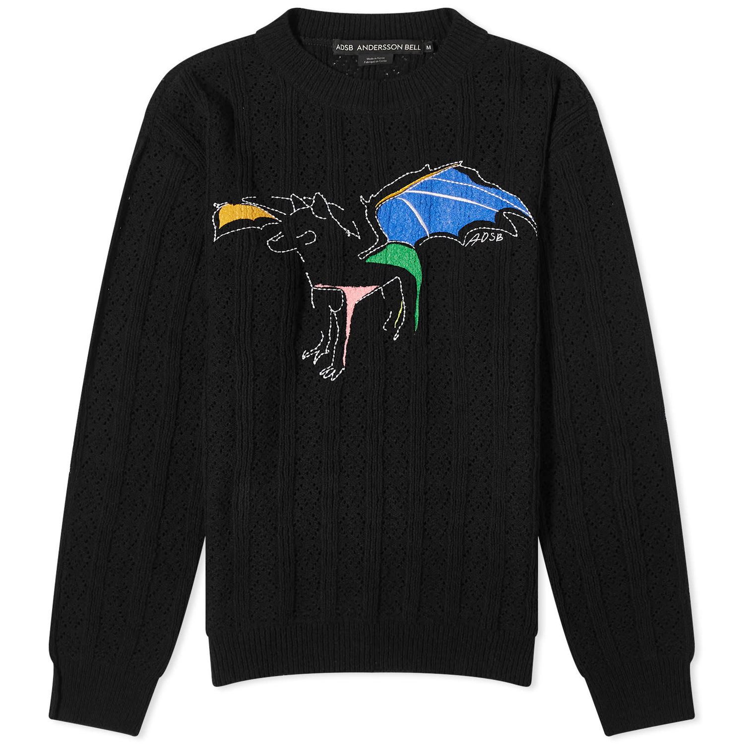 Sweater Andersson Bell Dragon Summer Crew Neck Sweater Sort | ATB1041U-BLACK, 0