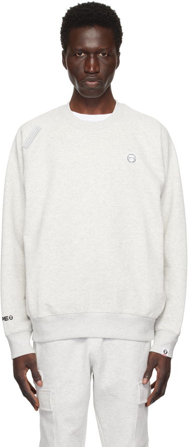 Sweatshirt AAPE by A Bathing Ape AAPE by A Bathing Ape 'AAPE Now' Raglan Sweatshirt Grå | AAPSWMB319XANWH2, 0