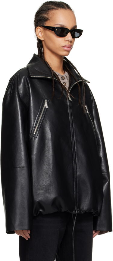 Jakke Nanushka Nanushka Aiman Faux-Leather Jacket Sort | NW25RSJK13999, 1