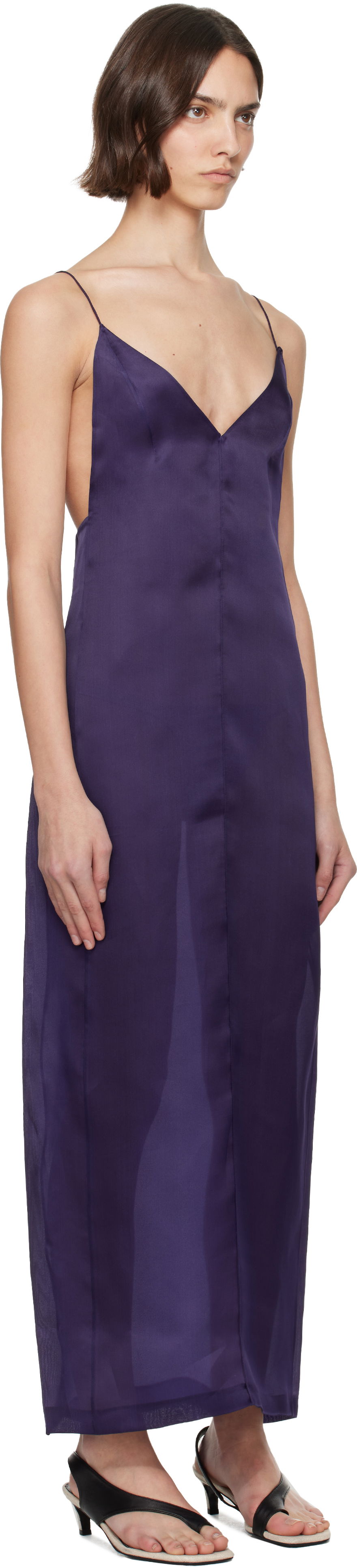 Kjole Khaite KHAITE Tulula Maxi Dress Lilla | 55043002, 1