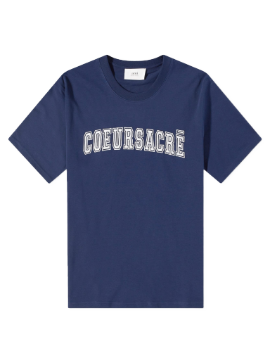 T-shirt AMI Coeur Sacre Tee Mørkeblå | HTS009-726-491