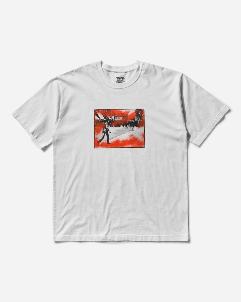 T-shirt Neighborhood Rebel Dread Print T-Shirt Hvid | 242PCDRN-ST01S WHITE