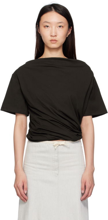 T-shirt Baserange Baserange Turn T-Shirt Sort | TOTUS-RC-SU25, 0