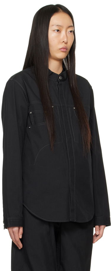 Skjorte Dion Lee Rivet Denim Jacket Sort | C5040PS24, 1