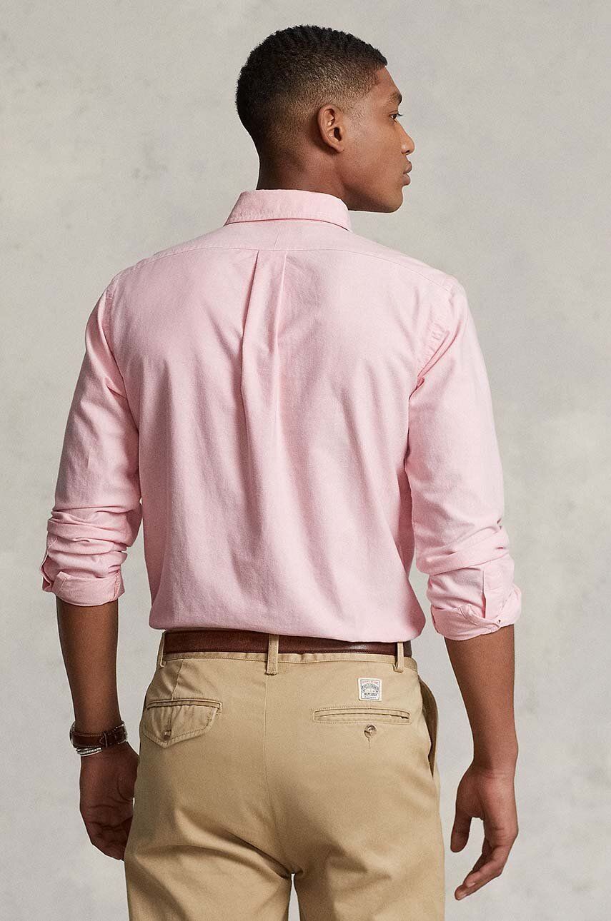 Skjorte Polo by Ralph Lauren Slim Oxford Shirt Lyserød | 710549084008, 1