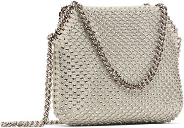 Skuldertaske Stella McCartney Mini Falabella Crystal Mesh Bag Grå | 700109WP0499, 2