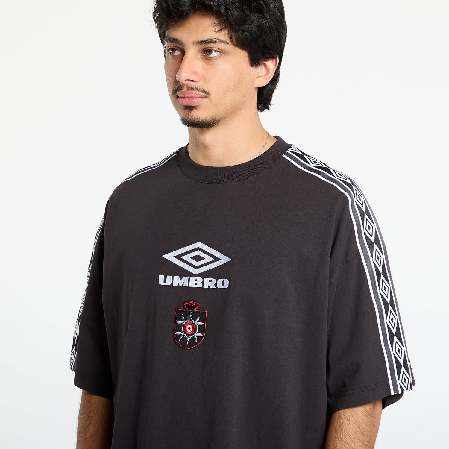 T-shirt Umbro Og Tape T-Shirt Sort | UBMW0341JY101 BLK0020, 1