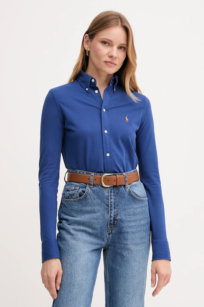 Skjorte Polo by Ralph Lauren Polo Ralph Lauren Classic Fit Button-Down Shirt Blå | 211924258