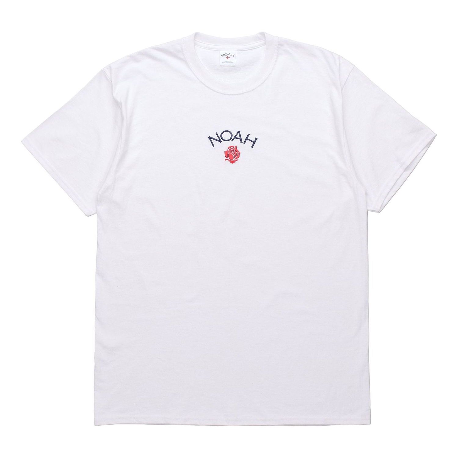 T-shirt Noah NOAH Rose Logo Tee Hvid | T27FW20-WHITE, 0
