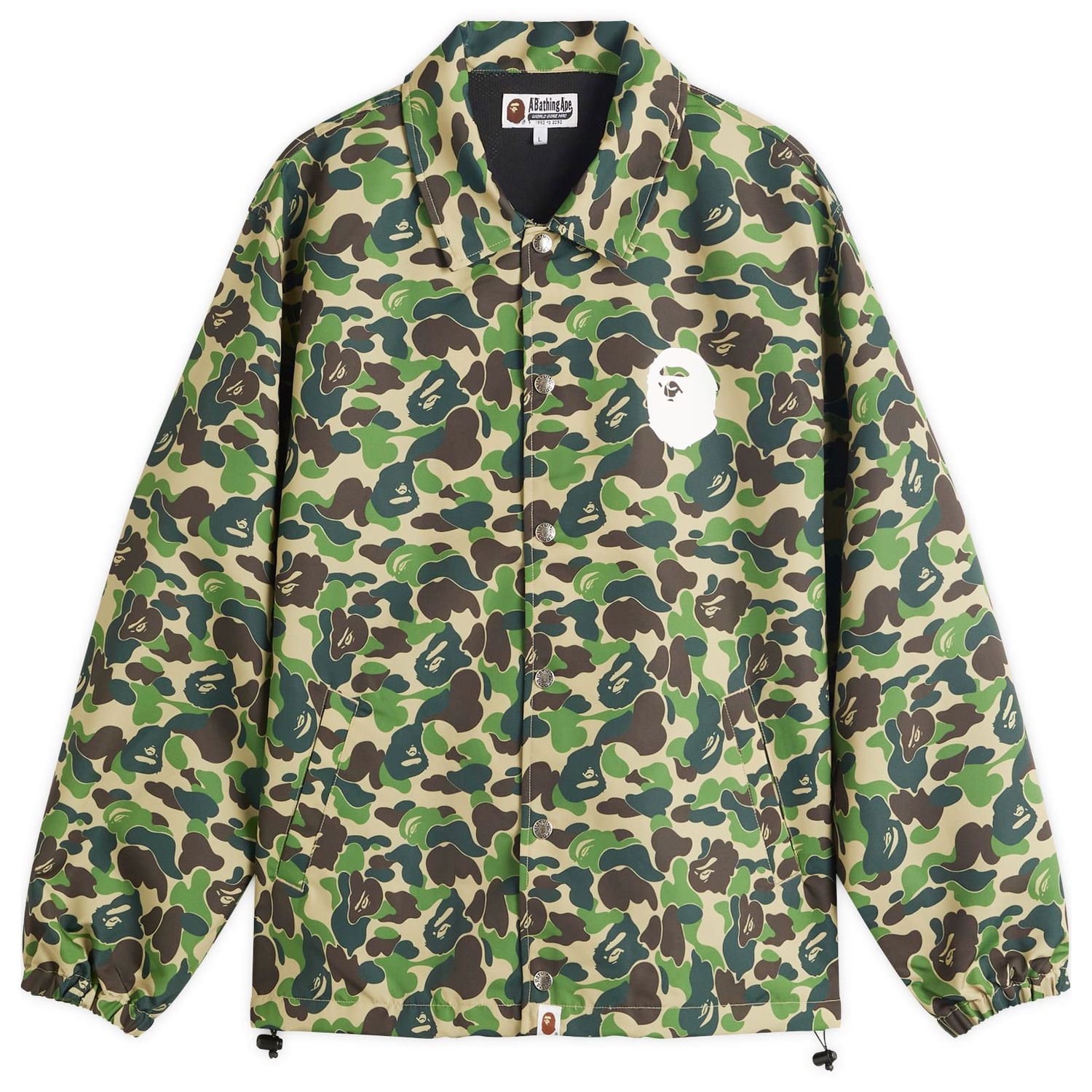 Vindjakke BAPE A Bathing Ape ABC Camo Coach Jacket, Size L Grøn | 001LJL301010M-GRN, 0