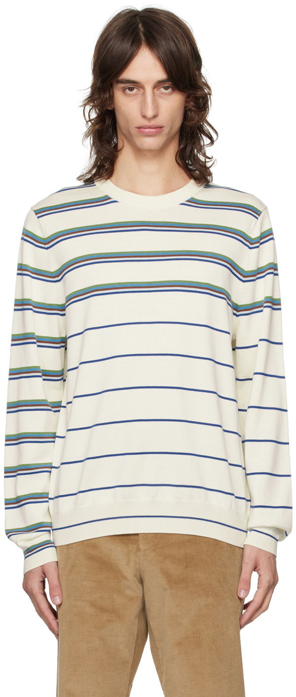 Sweater Paul Smith Paul Smith Striped Sweater Hvid | M1R-893Y-N02423-04, 0