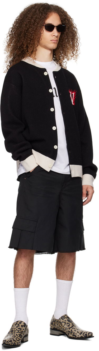 Sweater We11done We11done Baseball Cardigan Sort | WD-KJ0-24-626-U-BK, 3