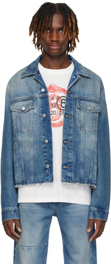 Jakke Maison Margiela MM6 Maison Margiela Sports Denim Jacket Blå | SH0AM0026 M30018, 0