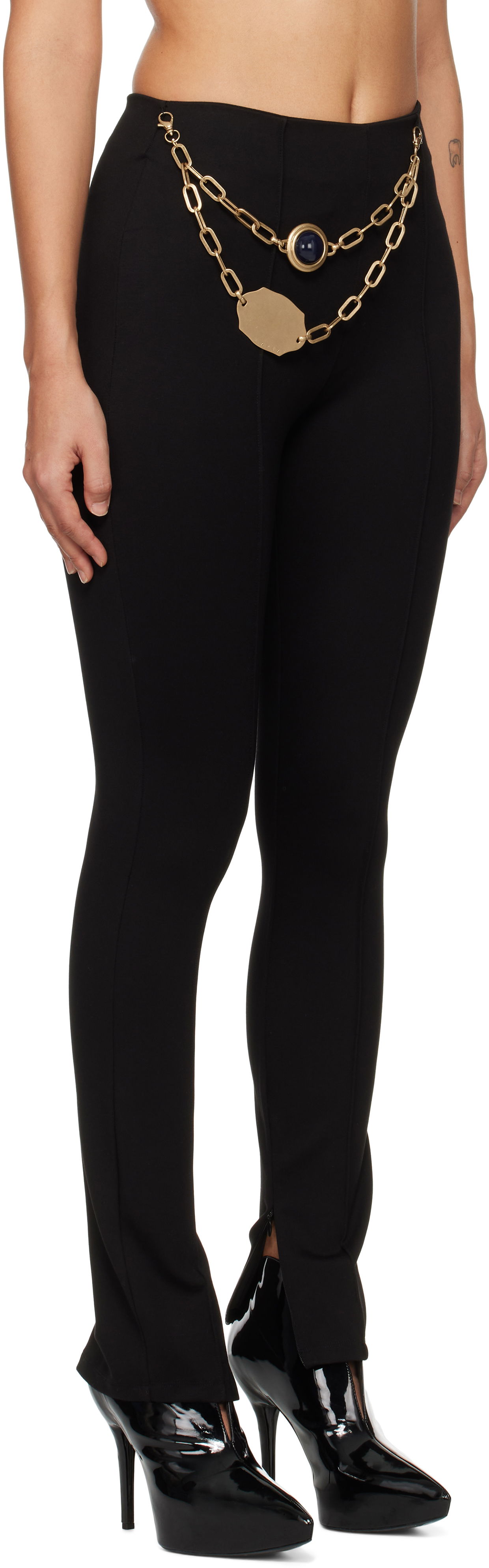 Leggings Area AREA Chain Plate Belt Leggings Sort | FW24AWPA0035FA01, 1