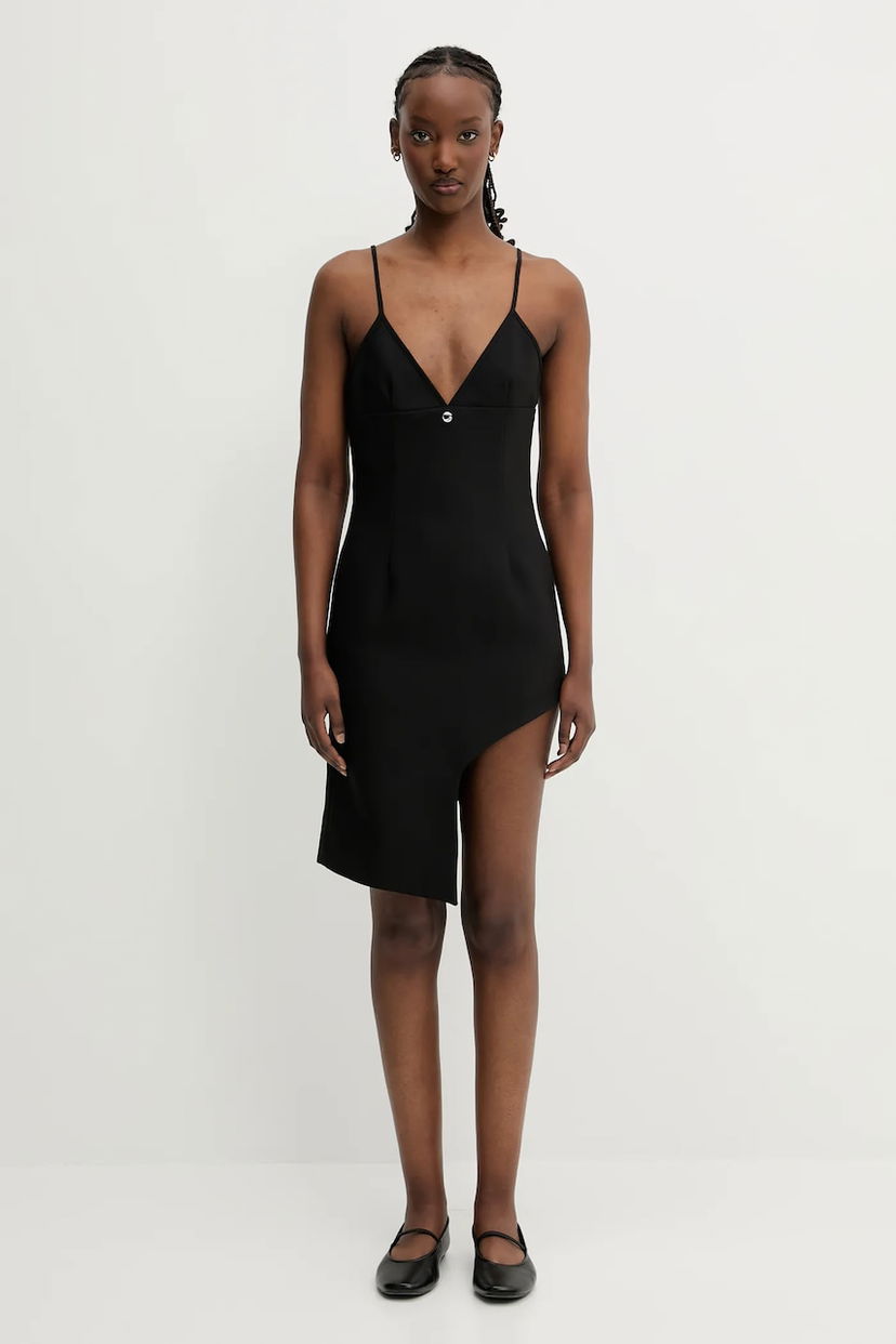 Kjole Coperni Coperni Tailored Asymmetric Mini Dress Sort | COPR187F3004
