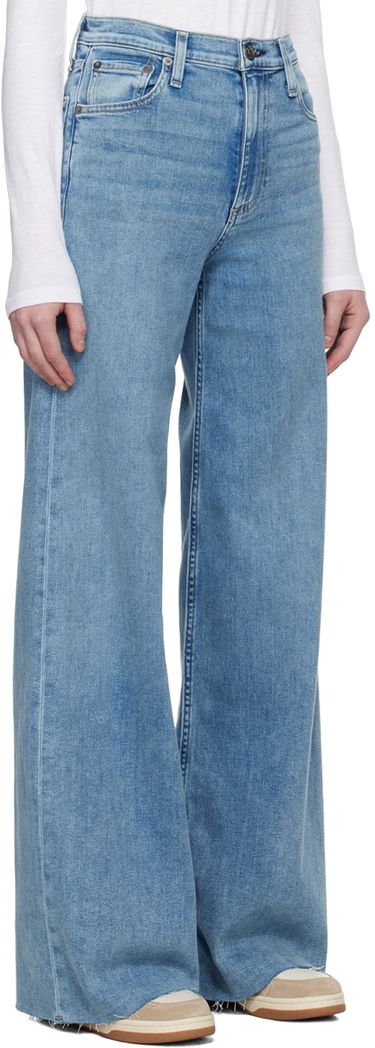 Jeans rag & bone Rag & Bone Sofie Wide-Leg Jeans Blå | WDD24S2952CLOT, 4
