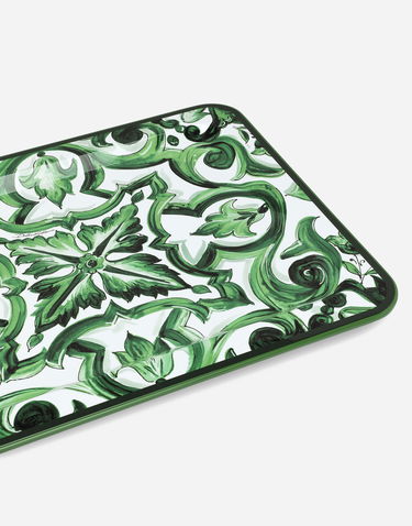 Home decor Dolce & Gabbana Dolce & Gabbana Medium Rectangular Decorative Tray Grøn | TC0018TCA69UV001, 3