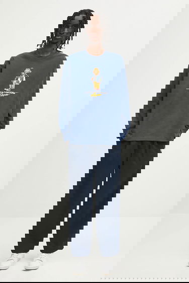 Sweatshirt AAPE by A Bathing Ape AAPE By A Bathing Ape Theme Aaper Long Sleeve T-Shirt Blå | AAPLTM1610XXO, 4