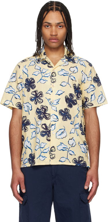 Skjorte Paul Smith PS Paul Smith 'Yukka' Print Shirt Gul | M2R-695U-P22309-10, 0