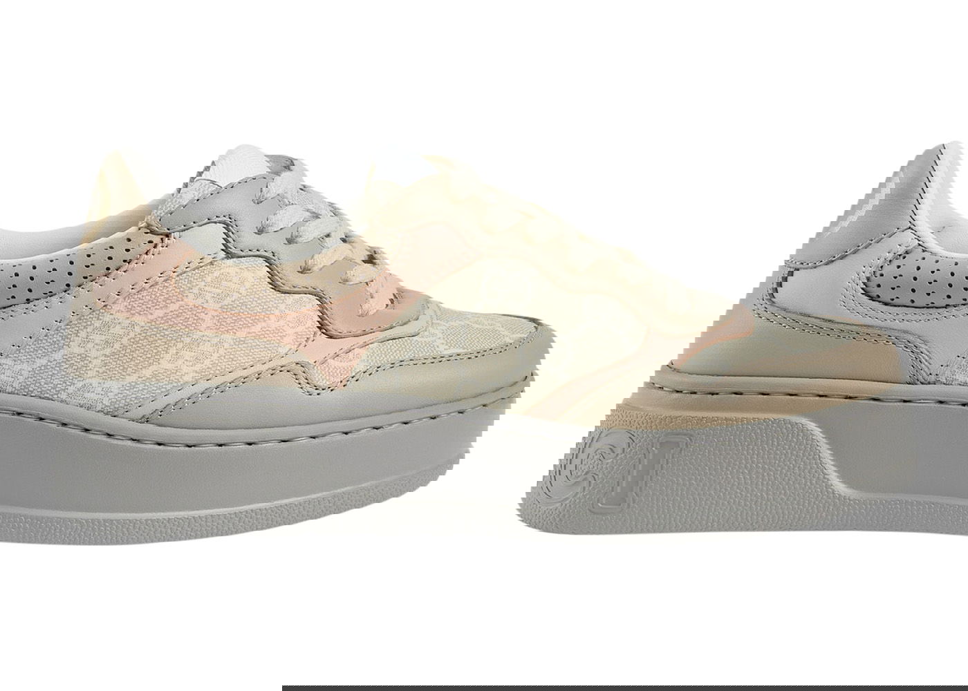 Sneakers og sko Gucci GG Sneaker Oatmeal Light Pink GG Supreme (W) Grå | ‎700775 UPG90 9595, 0
