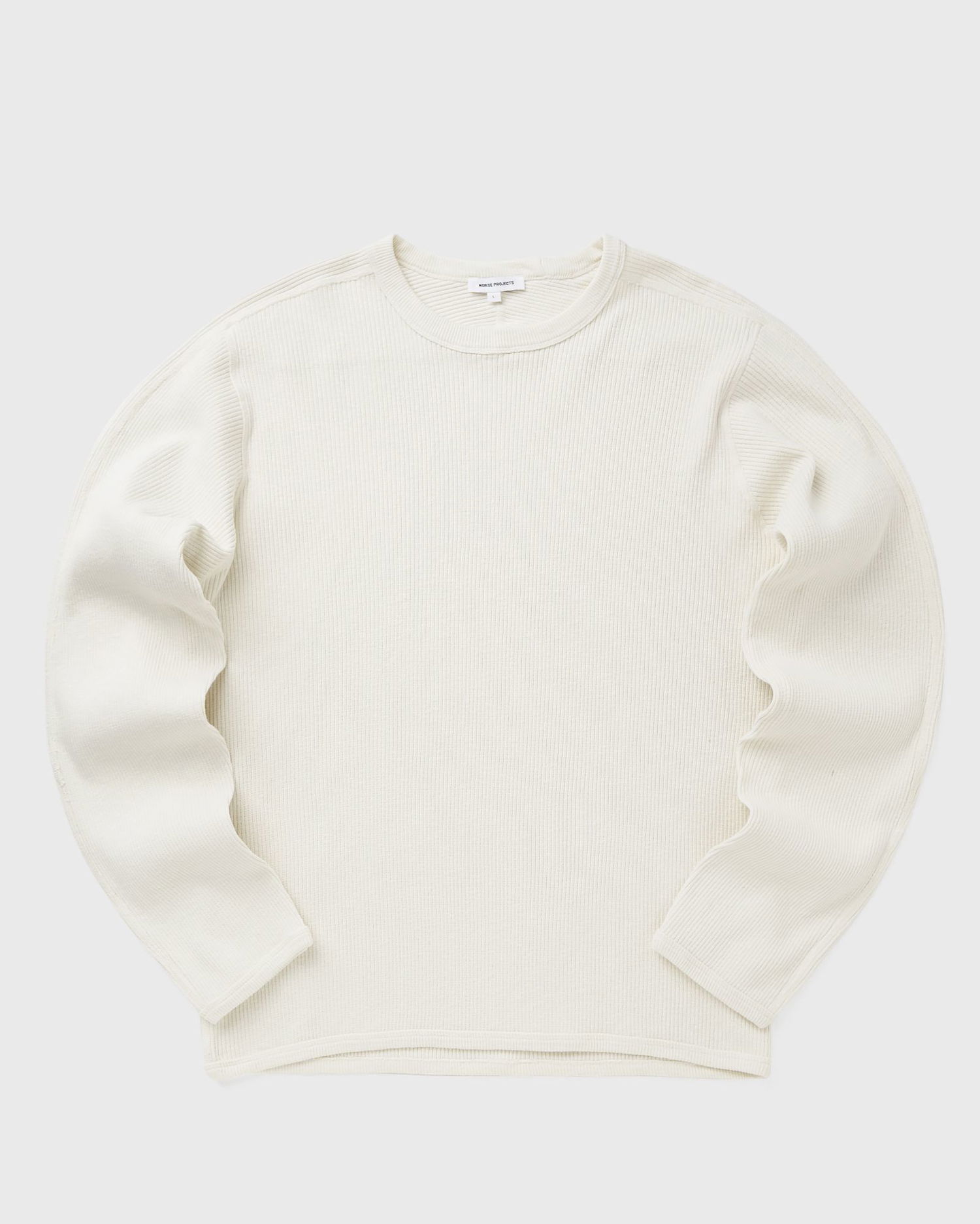 T-shirt NORSE PROJECTS Eske Military Ribbed Long Sleeve T-Shirt Hvid | N10-0198-0957, 0