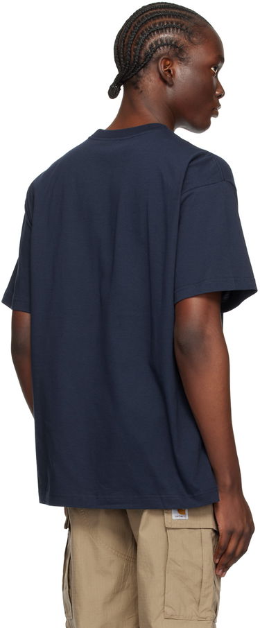T-shirt Carhartt WIP Graphic Print Cotton T-Shirt Mørkeblå | I033666, 2