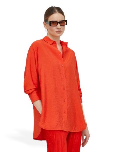 Skjorte Samsoe Samsoe Alfrida Shirt Rød | F23100143