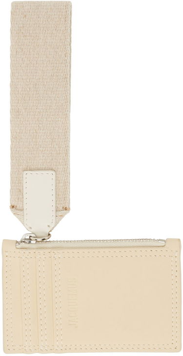 Tegnebog Jacquemus Off-White 'Le Porte Nastrinu' Card Holder Beige | 22H226SL011-3088, 0
